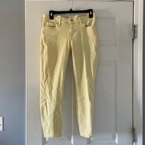 Lucky Brand Yellow Cropped Jeans - Size 6 / 28